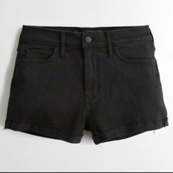 Hollister Pants - Hollister Black High-Waisted Shorts